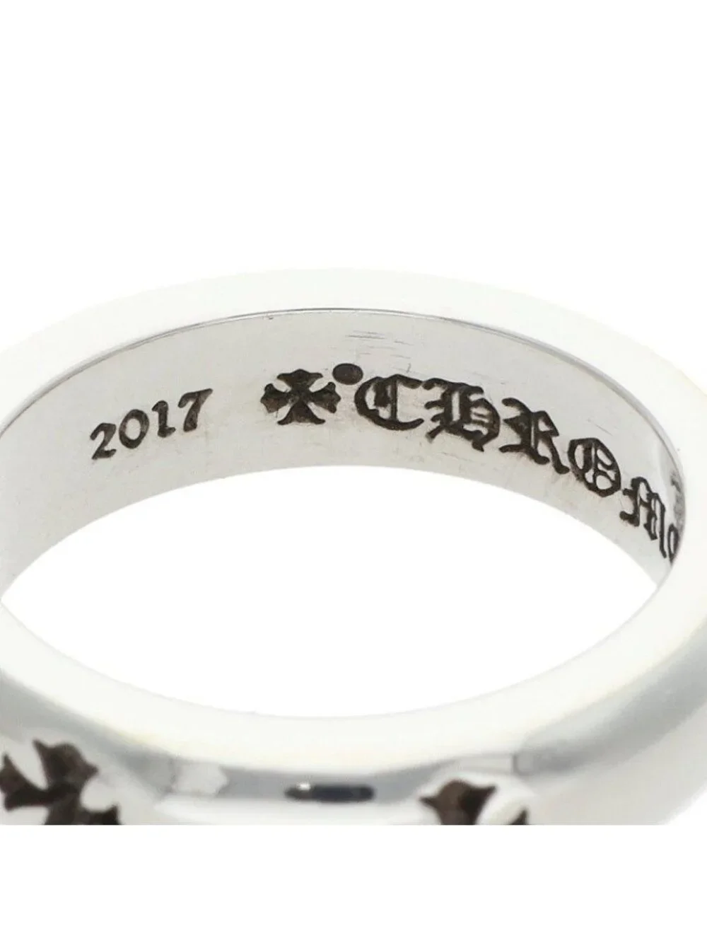 Chrome Hearts Negative CH Plus Silver Ring